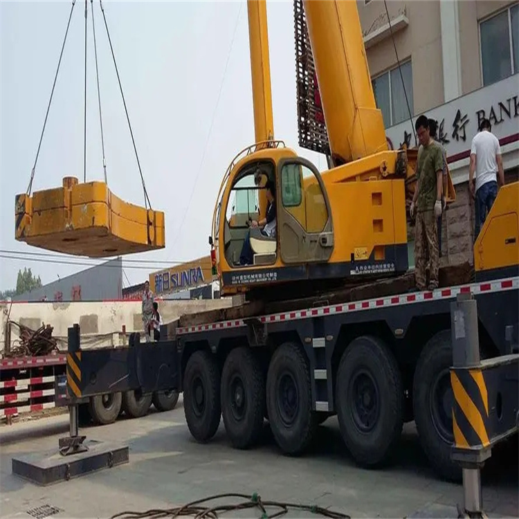 慈溪当地吊车出租|机器吊装|75吨|工厂搬迁服务